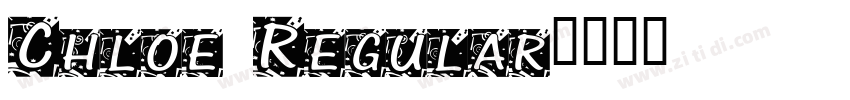 Chloe Regular字体转换